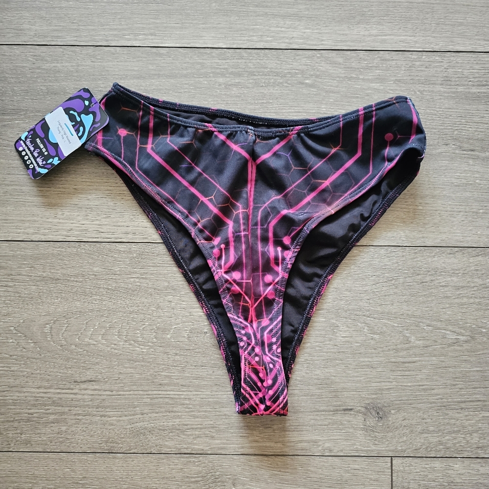 Freedom Rave Wear Singularity High Waisted Pink Thong
